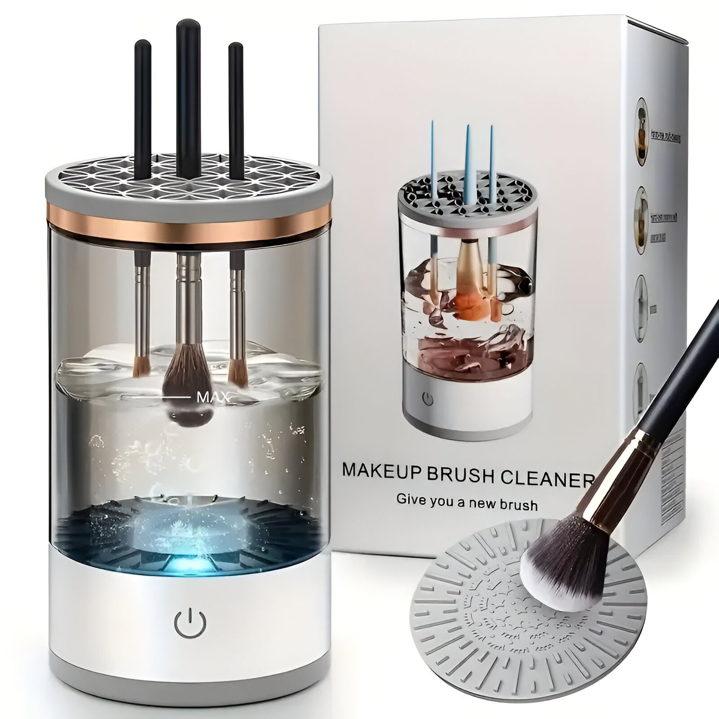 Electric Makeup Brush Cleaner | No More Dirty Bristles